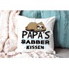 Cuddly Cushion with Filling with Saying for Dad - Papa's