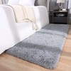 DETUM Grey Runner Rug 2' X 6' Fluffy Gray Area