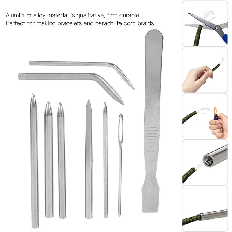 Umbrella Rope Needle Knitting Set Stainless Steel Stitching Lacing Bracelet