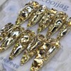 Completely full stone handmade nail tip pedi tip - Oval