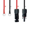 10 AWG 3 Feet Solar Connector to O Ring Terminal