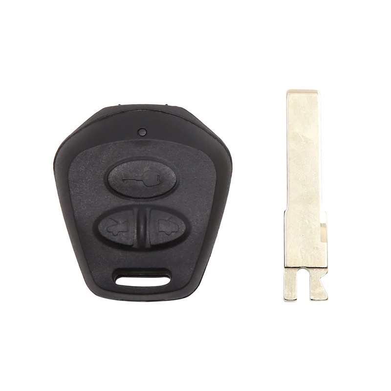 sourcing map New 3 Buttons Uncut Key Fob Remote Control