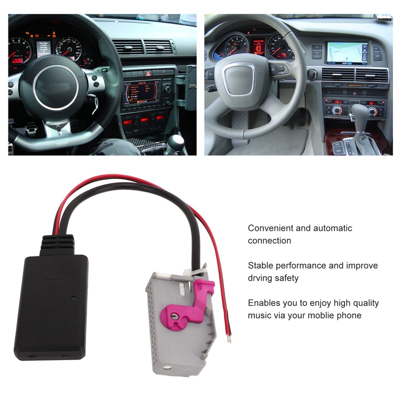 Car Radio Bluetooth 4.0 Adapter AUX Music Interface Adapter Replacement