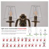 Fuloon Small Lamp Shades Clip on Bulb, Modern European Style