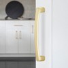 BUKOBYHE 10 Pack 5 Inch(128mm) Kitchen Cabinet Handles Brushed Brass