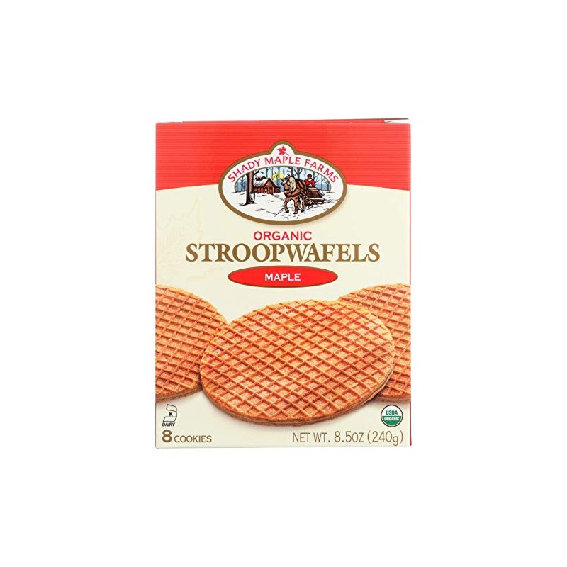 SHADY MAPLE FARMS Organic Maple Stroopwafels, 8.5 OZ