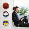 PUERSI 2 Pezzi Porta Palloni da Muro,Supporto Pallaone da Pallacanestro,