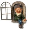 Garden Statue Elf Tree Hugger Yard Art Tree Sculpture for