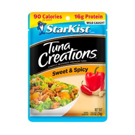 StarKist Tuna Creations Sweet and Spicy Pouch (2.6 oz - 1 Pack) Wild Caught, High Protein Shelf Stable Seafood, Gluten Free, Soy Free, No Draining, Ready to Eat for Salads and Sandwiches
