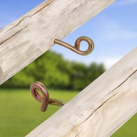 KOTARBAU® Set of 2 Swing Hooks M8 Wood Thread Wood Screw Swing Bar Ceiling Hooks for Hanging Chairs, Hammocks, Screwing in Safety Swing Hooks, Yellow