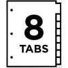 Avery Work Saver Big Tab Insertable 8-Tab Divider, 50% more