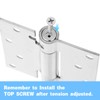 2 Pcs Self Closing Door Hinges, 4 Inch Auto Closing