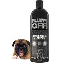 Fluff Off! by Girl With The Dogs, Natural Deshedding Dog & Cat Shampoo, 16 Oz, Made in USA, 8 Wks+