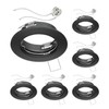 ledscom.de 6 Pieces Ceiling recessed Frame Fere recessed Frame Black
