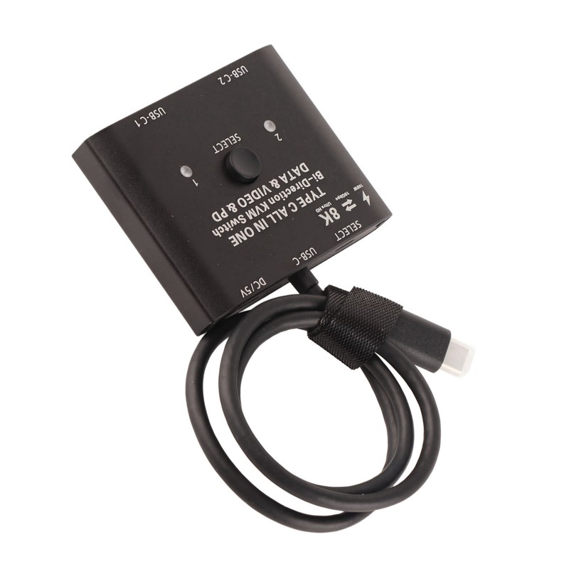 USB C Bi Directional Switcher 2 in 1 Out 1