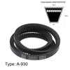 sourcing map AX36.1/2 (13 x 930Li) Serrated V-Belt, AX Section,