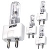 HQRP 4-Pack Halogen Bulb 24V 150W GY9.5 Compatible with Ushio