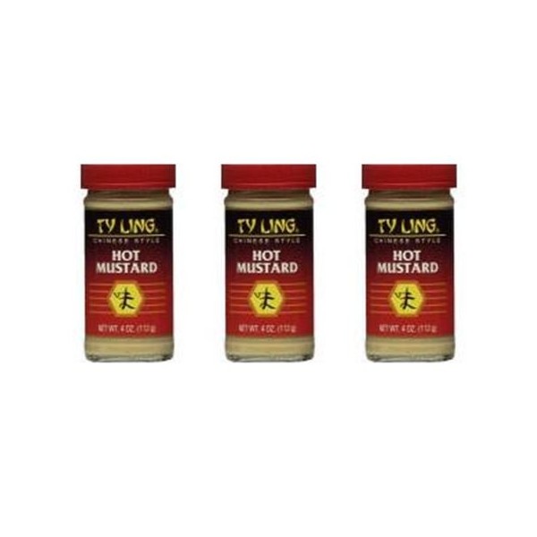 Ty Ling Mustard Chinese Hot 4 oz (Pack of 3)