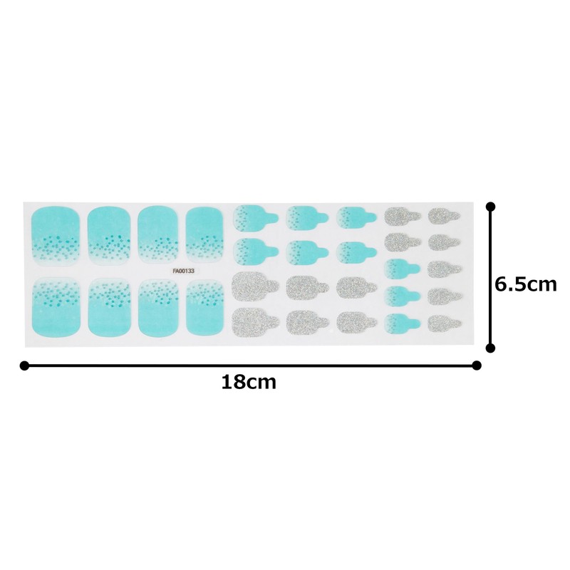 ZINIPIN FA00133 Foot Nail Seal Twinkle Mint