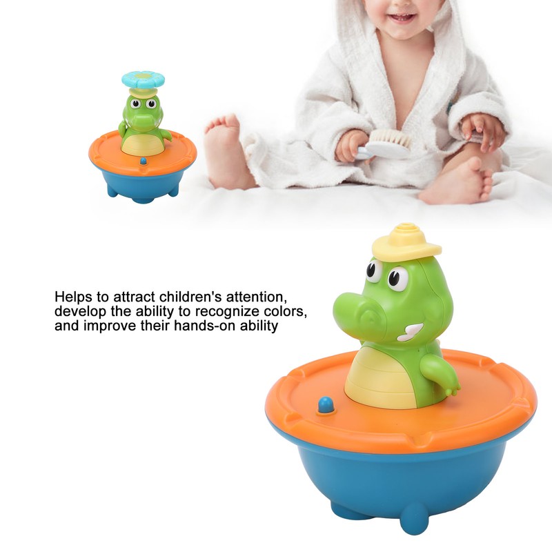 Water Spray Crocodilian 5 Modes Colorful Fountain Crocodilian Shape Baby