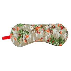 Natural Materials Hinyari with the power of salt warm with the power of mung beans Eye moisturizing eye pillow Botanical beige 8.3 x 3.5 x 0.4 inches (21 x 9 x 1 cm) relax with lavender and chamomile