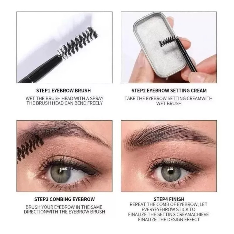 Lovely Makeup Cera Jabón Para Cejas Orgánica Larga Duracion Imperiable