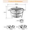 Chafing Dish for Buffet, 5QT Round Chafing Dishes Buffet Set