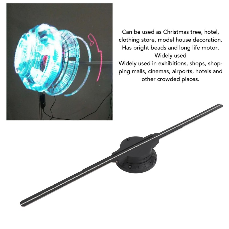 3D Holographic Advertising Machine 2000X402 Resolution 402 LEDs WiFi Function