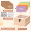 Index Card Holder 3x5, Recipe Cards Case with Clear Lid,