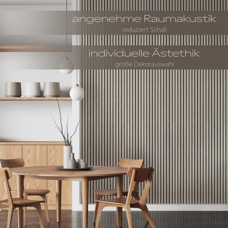 HEXIM Acoustic Panels Sample Piece - Flexible Slat Wall, Wood