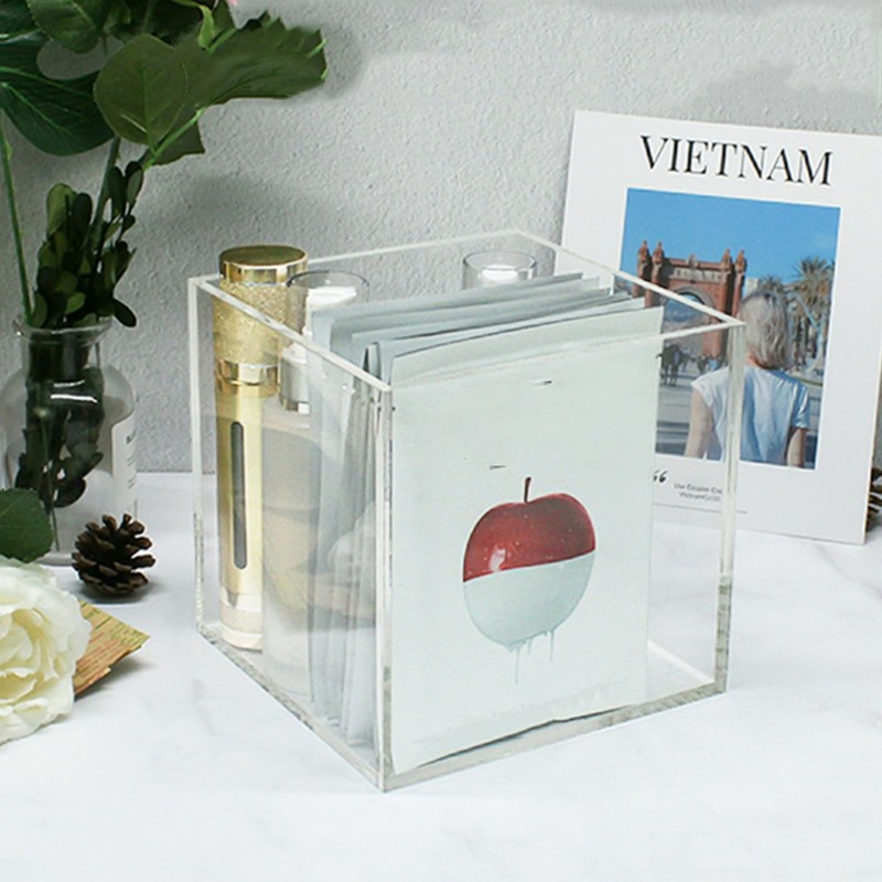 LOVPLAY Acrylic Box Clear Display Boxes with Lids Acrylic Square