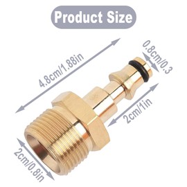 HONGLINSONG Hochdruckreiniger-Adapter Quick Connect M22 (Gelb)