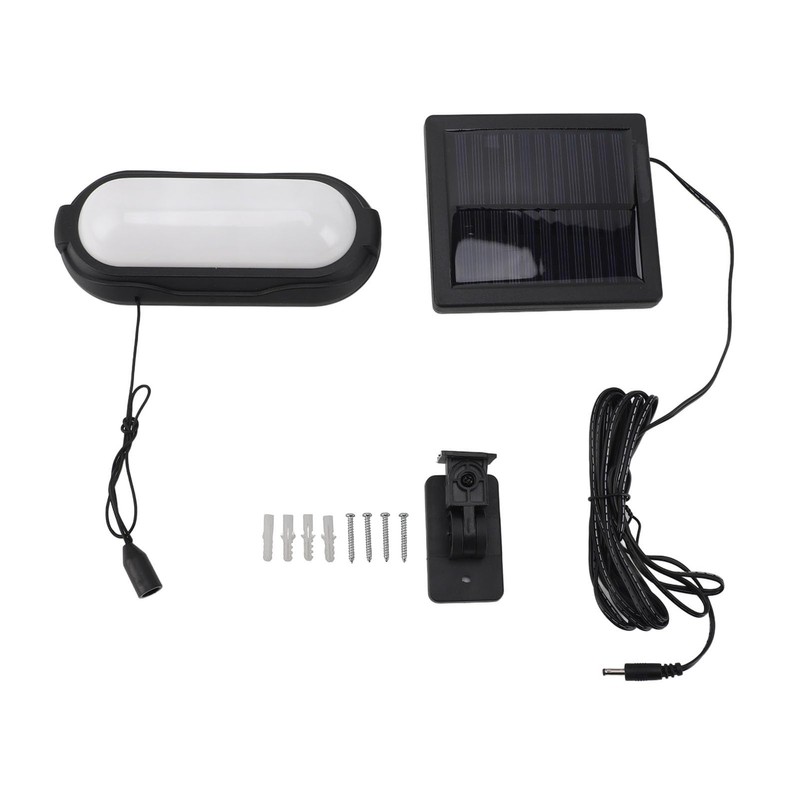 Fockety Solar Pendant Light, Wall Mounted Outdoor Solar Powered LED