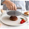 CAXUSD 2Pcs Stainless Steel Burger Patty Maker Burger Press with