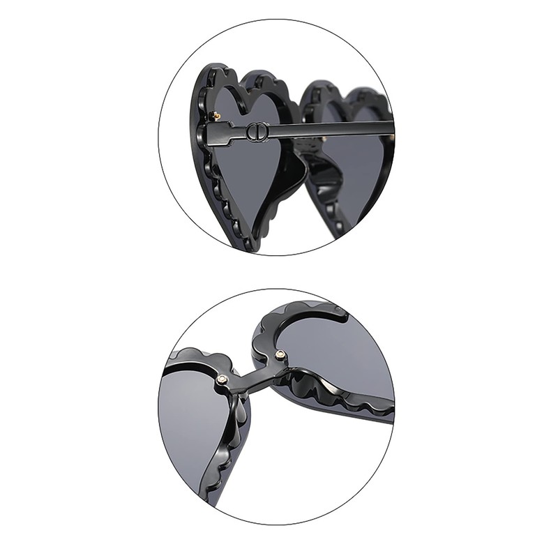 [G.Schaf] Sunglasses Kids Baby Kids Heart Shaped Edge Lace UV