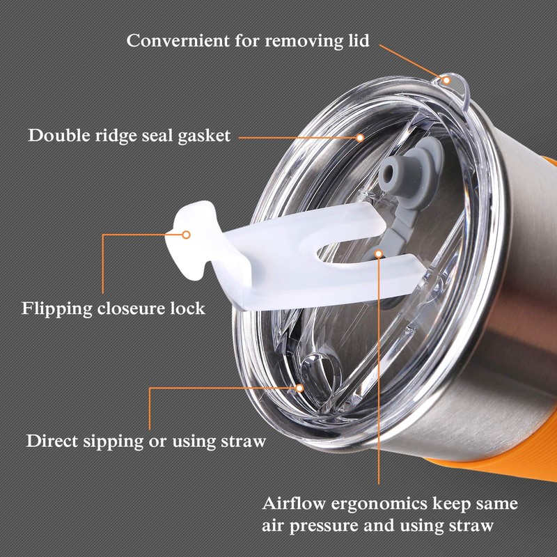 Rommeka Stainless Steel Cups, 5 Pack 16oz Kids Drinking Glasses