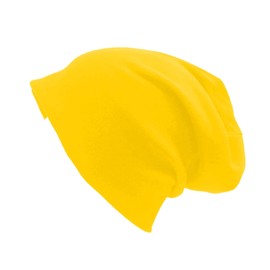 UTTPLL Unisex Baggy Cotton Beanies Lightweight Hip-Hop Soft Slouchy Stretch Beanie Hat Chemo Caps for Men Women, 01 Yellow, One Size