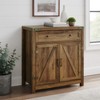 Walker Edison Cass Modern Farmhouse Double Barn Door Accent Cabinet,