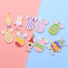 Acuiwer 66 PCS Easter Charms for Jewelry Making Alloy Assorted