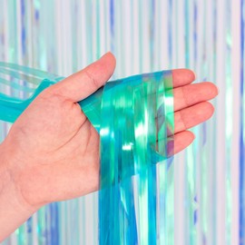 BRAVESHINE Tassel Curtains, Set of 2, Translucent, Glitter Curtain, 39.4 x 78.7 inches (100 x 200 cm), Birthday, Wedding, Party, Decoration, Birthday Party, Girls' Events, Exhibition, Room Decoration