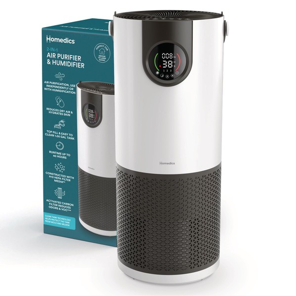 Homedics 2-in-1 Cool Mist Humidifier & Air Purifier – Humidifies