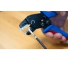 WEICON TOOLS Crimpzange MULTI, Presszange mit Wechselmagazin, Aderendhülsenzange-Set, Ratschen-Automatik, blau/rot