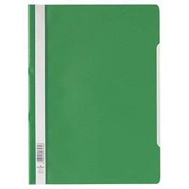Durable 252305 Clear View Folder-Report File A4 PP, Green - Pack of 25