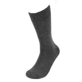 Feraricci Solid Color Polyester Socks for Men, Casual and Formal Attire Mid Rise Men’s Crew Socks - Charcoal