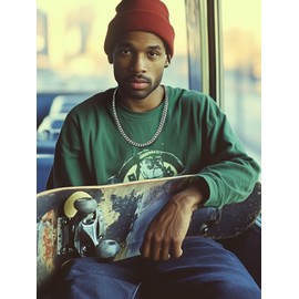 FaithHeart Cuban Link Chain for Men, 10mm Stainless Steel Men's Silver Chain Hip Hop Chain Necklaces Length 28 Inches