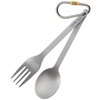 TiTo NEW Titanium Cutlery Set with Fork and Spoon in