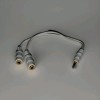 custom-sign 3.5mm AUX Audio Mic Splitter 1 Male to 2