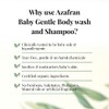 Azafran Organics Baby Gentle Body Wash and Shampoo, 200g