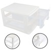OATIPHO Drawer Organizer Storage Box 2-Layer Desktop Storage Tool Transparent