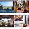 Diyeeni Mini Projector,Portable Movie Projector, Smart Home Projector for Home